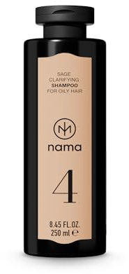 NAMA Clarifying Shampoo für fettiges Haar – Sage 250ml – Tiefenreinigendes Haarshampoo Damen & Herren – Ölregulierend mit Apfel-, Brennnessel- & Salbei-Extrakt – Vegan, Ohne Silikone & Sulfate