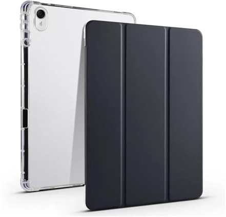 Funda Compatible con Huawei Matepad Air 12 2024 de 12 Pulgadas con Soporte para lápiz, Parte Trasera Suave y Transparente, Soporte para Tableta con función de Apagado automático.(Black)