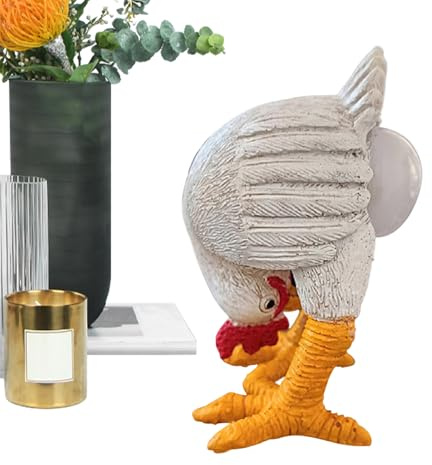 Generisch Huhn-Lampe, die Eier legt, Nachtlicht mit – lustiges Harz-Nachtlicht für Heimdekoration, Schlafzimmer, Küche, Nachttisch, Schreibtisch,