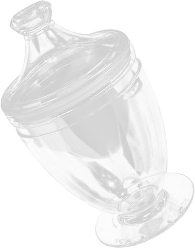 HEANUJJ Contenedor de Dulces Acrílico Transparente Tapa, Tamaño Mediano, Caja para Frutos Secos y Chocolates, Recipiente para Mesa Dulce en Bodas y Fiestas, Almacenamiento Decorativo