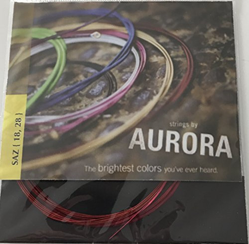 AURORA Rote Baglama Saz Saiten 0,18 / Kirmizi Baglama Saz Teli (Kisa Sap)