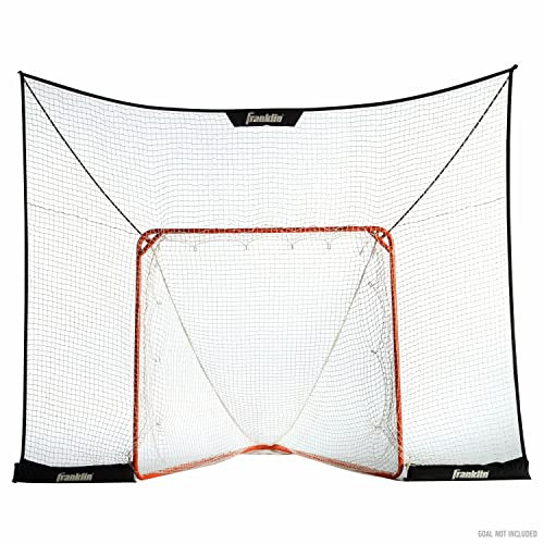 Franklin Sports Lacrosse Rücklaufnetz – Lax Goal extra großes strapazierfähiges Netz für Schießtraining + Praxis – 3,6 x 2,7 m