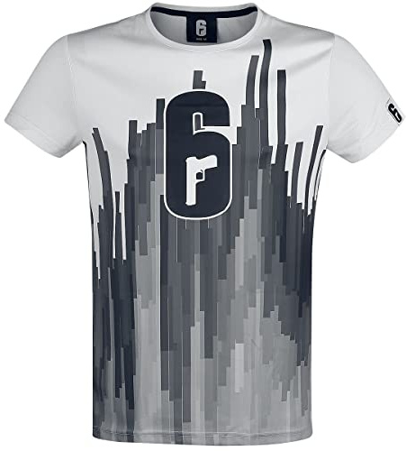 Rainbow Six Siege - Logo Männer T-Shirt weiß XXL 100% Polyester Esports, Fan-Merch, Gaming, Ubisoft