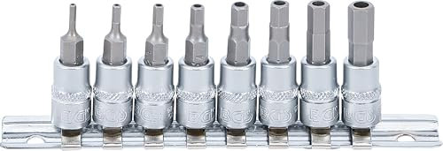 BGS 5156 | Bit-Einsatz-Satz | 6, 3 mm (1/4) | Innensechskant mit Bohrung 2 - 7 mm | 8-tlg.