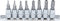 BGS 5156 | Bit-Einsatz-Satz | 6, 3 mm (1/4) | Innensechskant mit Bohrung 2 - 7 mm | 8-tlg.