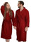 Banzaii Accappatoio Adulto in Spugna Super Assorbente, 100% Cotone di Alta Qualità Ultra Morbido, Accappatoio con Cappuccio Unisex Uomo e Donna | Taglia XL Bordeaux
