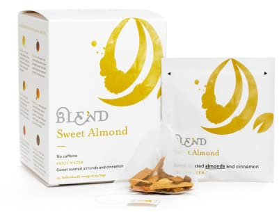 Blend Tea | Tisana Dolce Mandorla Mela Cannella Barbabietola | Tisana Senza Caffeina Mandorla | Mela e Cannella Tisana - 15 Piramidi di Tè (30 Gr)