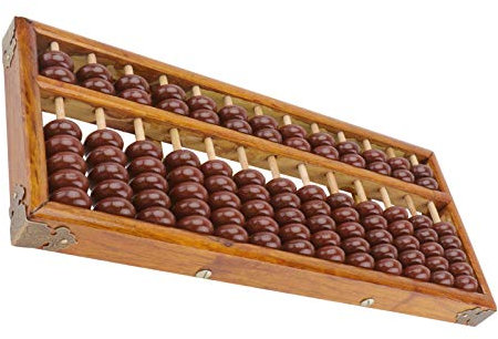 TOYANDONA 1 Pc Abaque Boulier Boulier Éducatif Boulier Professionnel Compteurs De Billes De Bois Boulier De Comptage Arithmétique Soroban Chinois Chine en Bois Ancien Enfant