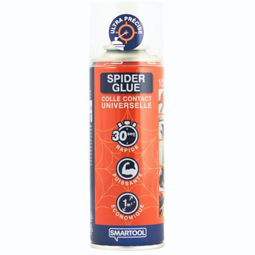 Spider Glue Colle Néoprène - Colle En Spray Extra Forte Et Séchage En 30s - Tous Types De Matériaux - Colle Neoprene En Spray