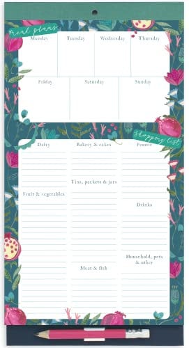 Boxclever Press Magnetic Shopping List Pad for Fridge. Stunning Magnetic Meal Planner and Shopping List with Weekly Meal Planner, Tear Off Grocery Lists & Handy Pocket for Recipes or Receipts.