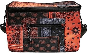 URBAN CLASSICS Nevera Pequeña Portatil, Bolsa De Aislamiento Térmico, Bolsa Térmica Para Almuerzo Con Bolsillos Internos Para Trabajo Escuela Viajes Camping