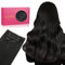 WENNALIFE Clip in Extensions Echthaar, 75g 5pcs 35cm Natürliches Schwarz Extensions Clip in Remy Clip in Extensions Natürliche Haarverlängerung Echthaar