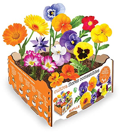 Semillas Batlle Huerto Premium Flores Comestibles Fertilizante 3 gramo para Jardines y Flores Comestibles