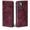 LBH Handyhülle für Apple iPhone 14 in Weinrot mit Karten- und Geldfach Smartphone Hülle mit Standfunktion Flip Case Schutzhülle Magnetverschluss Vintage