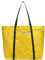 Liebeskind Berlin Damen-Shopper „Aurora“ – Große Canvas-Tasche Damen mit Reißverschlussfach und Leder-Schulterriemen – Shopper Bag Women – Passend für Laptops bis 16 Zoll – Light Bag, Lemon