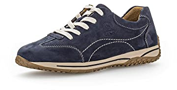 Gabor Damen Low-Top Sneaker, Frauen Halbschuhe,Wechselfußbett,Moderate Mehrweite (G),Strassenschuhe,Sportschuhe,Nightblue,42 EU / 8 UK