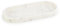 EHC Natural Marble Bathroom Vanity Tray - Oval, White, 25 x 11.5 x 2 cm - Countertop Sink Storage Tray Organiser for Cosmetic, Perfume, Home Decor