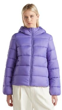 United Colors of Benetton Chaqueta 2niwdn079, Violeta, XL Mujeres