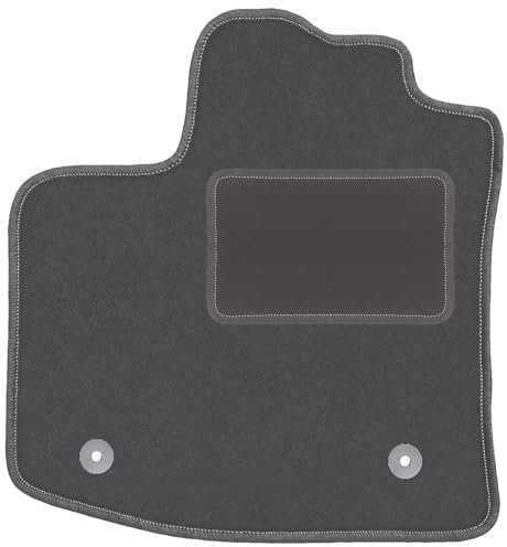 Wielganizator Automatte – Passend für Dacia Dokker Minivan 2013- – Velours – Autozubehör - Praktische Fußmatte Auto – 1-teilig - Graphit