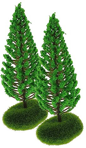 Operitacx 2St Baummodell modellbäume Bonsai Minipflanzen Leuchten im Dunkeln Anlage Spielzeug Mini-Sandtisch-Pflanzenmodell Bäume für die Modelleisenbahn Miniatur Straßenbaum Simulationsbaum