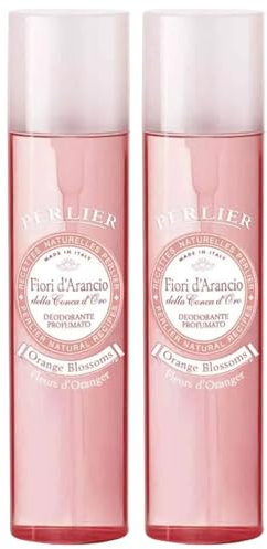 Deodorante Spray Corpo, Profumato FIORI D'ARANCIO Della Conca D'Oro, Senza Sali Di Alluminio, Parabeni e Siliconi 100ml (2 Spray)
