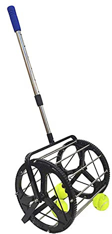 Tennisball-Aufnehmer, Kapazität 55 Tennisbälle, praktischer Tennis-Picker, automatischer Aufnehmer zur Aufbewahrung von Bällen, Trainingstool