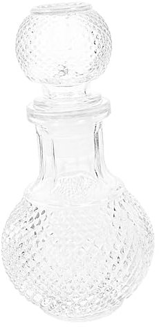 LABRIMP Glass Wine Bottle Transparent Decanter Cocktail Packaging Bottle Decorative Decanter Wine Container Dispenser Cocktail Container Whiskey Decanter Whiskey Glasses