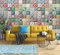 Wandbilder Wand Deko Ziegel mit 3D-Muster, 150 x 105 cm Tapeten Wandtapete Moderne Wanddeko Design Wand Dekoration Wohnzimmer Schlafzimmer Büro Flur