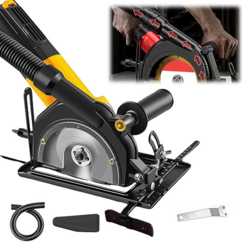 Winkelschleifer Halterung, Winkelschleifer Ständer 100-125 MM, Einstellbarer Winkel 0-45° Schnitttiefe 0~40 MM, Winkelschleifer Halter Feste, Universalhalterung für Winkelschleifer