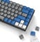 Womier Pudding Keycaps 60 65 75 100 Prozent – PBT Shine Through Keycaps, 165 Keys Key Cap Set, OEM Profile Custom Cherry Gateron MX Switches Mechanical Keyboard, Blue