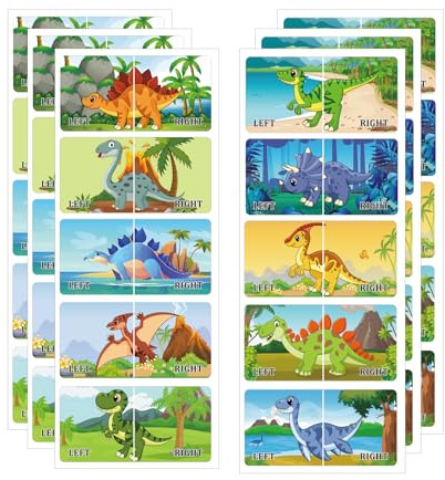 60 Stück Kinder-Schuhetiketten, niedliche rechte linke Sohle, Tier, Kinder, Jungen, Mädchen, Schuhe, Aufkleber für Kindertag, Geburtstag, Baby-Party, Geschenk, frühes Lernen Abziehbilder