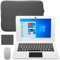 iSTYLE 10.1 Laptop Mini Notebook, Portable Mini Computer with Intel CPU 8GB RAM 128GB SSD Storage, Laptop Sleeve, Wireless Mouse, Mini Laptop with Windows 10(White)