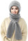 Wantonfy Mütze Schal Sets Damen Ohrenschützer Set Gestrickt Beanie Winter 2 in 1 Set