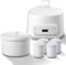 Electric Hot Pot, Electric Stew Pot with 4 0.4L Small Ceramic Liner and 3L Large Ceramic Liner, 24H Timer, 8 Digital functions, Multi Electric Skillet Cooker for Stew/Ramen/Pasta/Soup