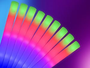 YQXTOOEL 192pcs Palos Espuma Luminosos Boda ,Palos De Luz, Palos Luminosos Para Fiestas,Led Foam Glow Stick,Boda,Feste,Tubos De Luz Led Fiesta