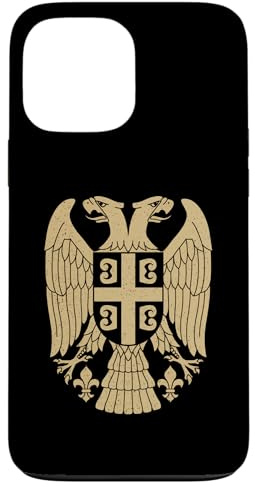 Serbien Adler Symbol Emblem Serbische Waffen Flagge Hülle für iPhone 13 Pro Max
