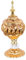 Cabilock 1 Soporte para Quemador de Incienso de Estilo Oriental Incensario Decorativo de Metal