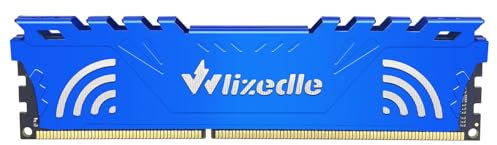 DDR4 3600MHz Mémoire RAM 8Go XMP 2.0 CL18 UDIMM Wlizedle PC Module de Mémoire PC4-28800 288-Pin 1,35V Upgrade Desktop Computer Barrette de Ram pour Ordinateur de Bureau, Bleu