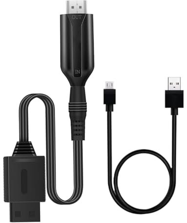 Uhngw Spielekonsolen-Konverter, HD-Spielekonsolen-Adapter - 1080P High-Definition-TV-Display-Adapter - 1M benutzerfreundlicher Projektor-Konverter, LCD-Monitor-Adapter für HDTVs, LCD-Monitore