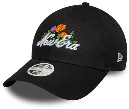New Era Script Flowers 9Forty Women Cap Noir