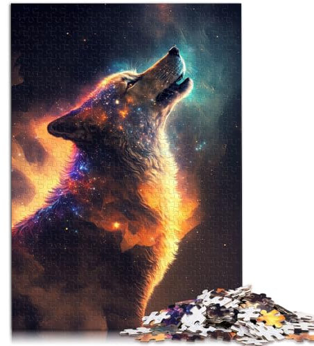 Das 1000-teilige Puzzle „Lone Wolf Space“ für Erwachsene mit Präzisionsschnitt 26 x 38 cm ganze Familie ab 14 Jahren.