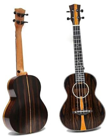 Ukulele Professional Black Wood Concert(26inches)