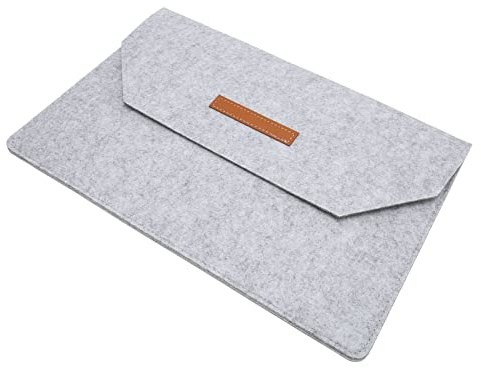 Xiuganpo Soft Inner Graphic Drawing Tablet Sleeve Bag Faux Leather Buckle Multi Purpose Back Pocket for Travelling, Office