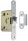 Amig - Picaporte Unificado para Puertas de Madera - Cerradura para Puerta Interior - Cierre de Embutir de Acero Latonado - Entrada 50 mm - Acabado: Inox Mate
