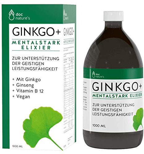 doc phytolabor doc nature’s GINKGO Mentalstark Elixier Biloba Extrakt 1l