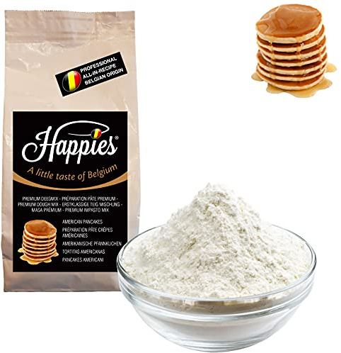 Happies Backmischung Fertigbackmischung Teig-Mischung für köstlich dicke und luftige amerikanische Pfannkuchen | (1)