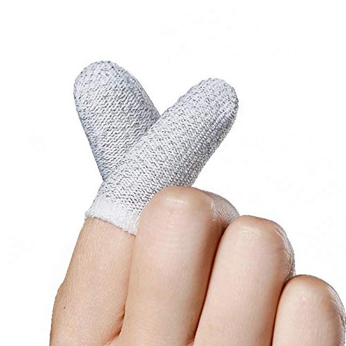A/A 20 Stücke PUBG Mobile Game Finger Sleeve Touchscreen Fingerlinge Anti-Schweiß Atmungsaktive Fingerhülle für PUBG Touchscreen-Spiel