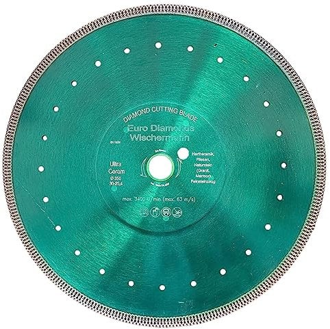 Profi Diamant-Trennscheibe Keramik Super Ultra von EDW 350 mm H 25,4mm Fliesenscheibe extra dünn Trennen und Schneiden von Fliesen Keramik Feinsteinzeug Naturstein Granit Marmor