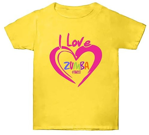 Unisex Zumba Training Wear Heart Print Rundhalsausschnitt Unisex T-Shirt Zumba Class Dance Fitness Kurzarm-Top I Love Zumba Bedrucktes T-Shirt