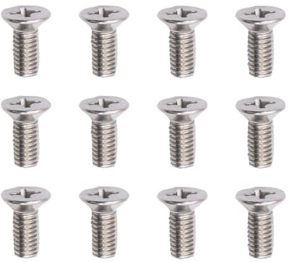 HugeDE 12 Pcs Car Brake Disc Rotor Screws Stainless Steel Retaining Screws Brake Discs Rotor Bolts Replacement for Front and Rear